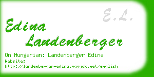 edina landenberger business card